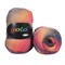 Wool Yarn for Knitting 550yd 0.22Ib Cachemire Multicolor Rainbow Yarn (Orange Grey)